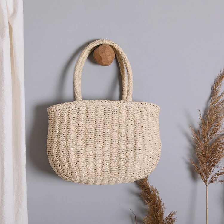 

Handmade Summer 2021 Rattan Woven Straw Purses Handbags