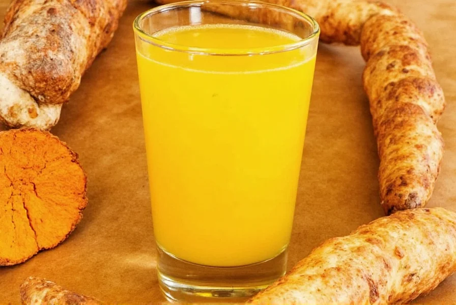 Turmeric shot ingredients including fresh roots and lemon