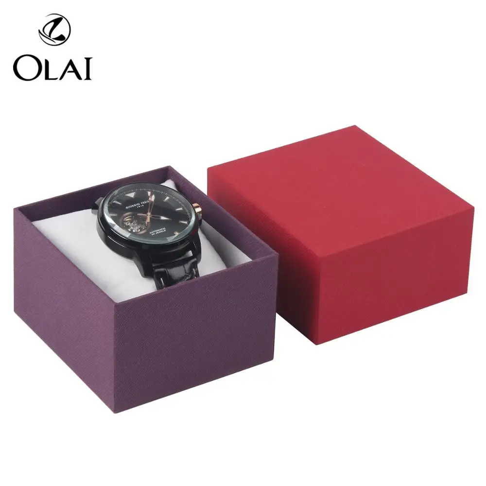 

Low MOQ Classic Design Colorful Wholesale Factory Custom Logo Paper Watch Packaging Gift Box, Watch Packaging