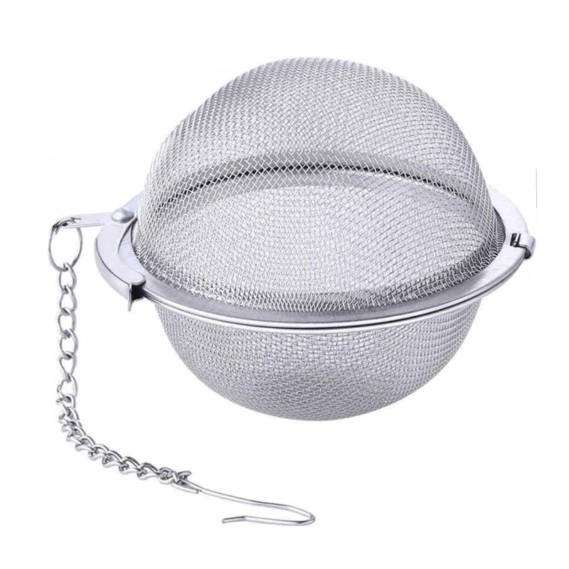 

Seasoning Filter Herbal Tea Strainers Loose Leaf Tea Maker SS304 7cm Stainless Steel Mesh Metal Tea Infuser