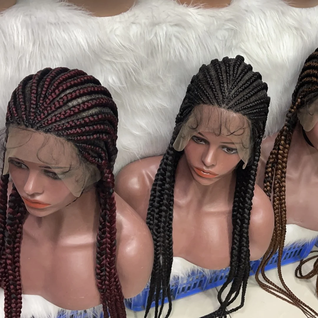 

Ombre Promotion Make Style Braiding Nets Braided And Machine Weave Braids Wig, 13x4 lace front wig