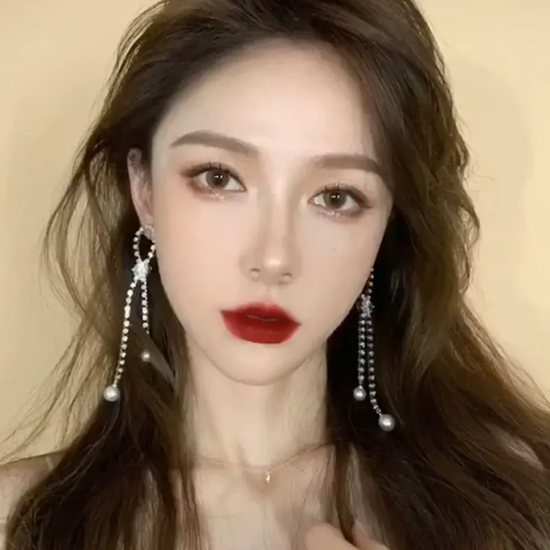 

Latest Design Alloy 925 Silver Sterling Gold Silver Plated Tassel Jewelry Drop Earring for Girls Women, Pictures