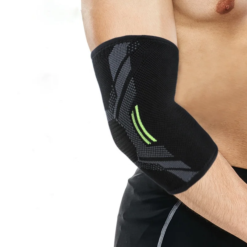 

AK-6550 Fitness Elbow Brace Compression Support Sleeve for Tendonitis educe Joint Pain During Any Activity, Black