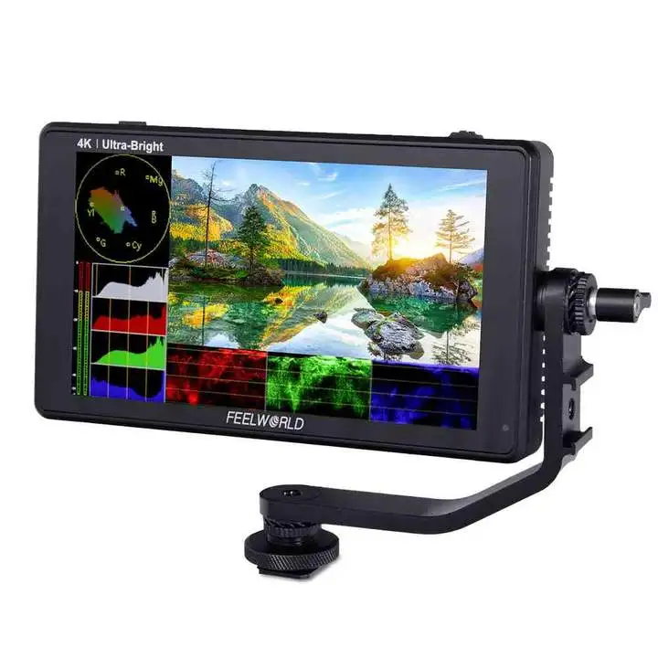 

FEELWORLD LUT6 6" 2600Nits HDR/3d LUT TouchScreen DSLR Camera Field Monitor With Waveform 4K HDMI