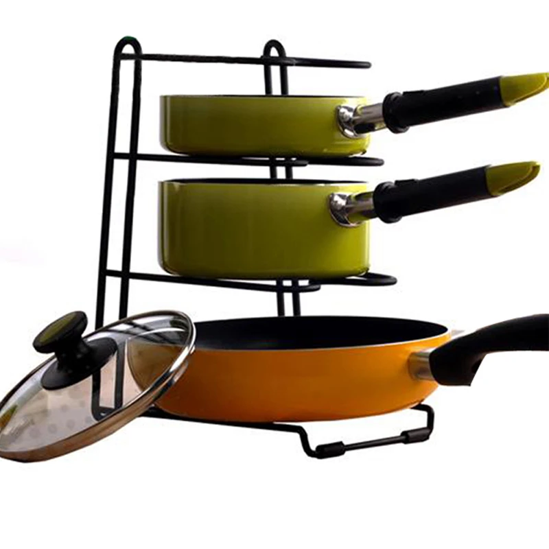 

Kitchen Metal Pan Pot Lid Holder Rack ,Pan Rack,Pan Organizer