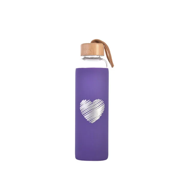 

New Design Colorful Food Grade Glass Water Bottle for Water