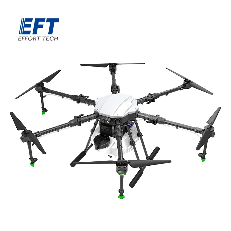 

Carbon fiber drone frame EFT E610P X6 motor Sprayer Spreader Seedling 10L Tank, White