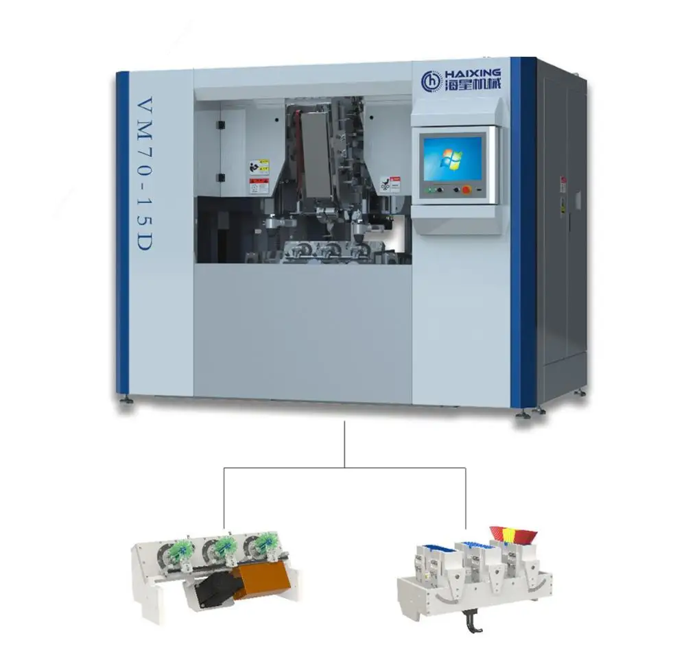 
5 axis and 3 heads CNC drilling and Tufting Brush Machine Manufacturer/ hair brush making machine 