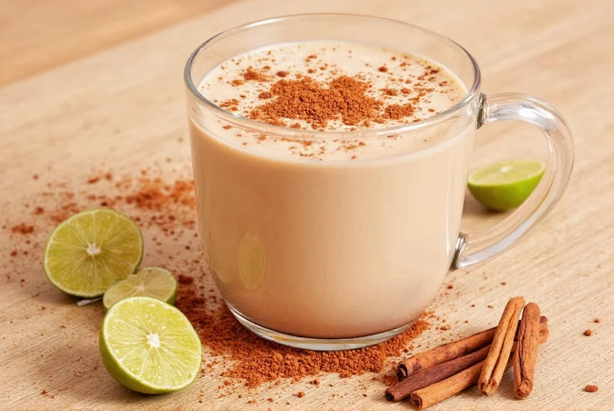 Teacup with steaming masala chai