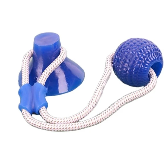 

Multifunction Pet Molar Bite Toy with Suction Cup Interactive Dog Rope Toy Self-Playing Rubber Ball Chew Toy Cleaning Teeth, Customized
