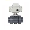CTB-005 50NM dn50 plastic 2 way 12v 2 inch electric motorized pvc ball valve for pool