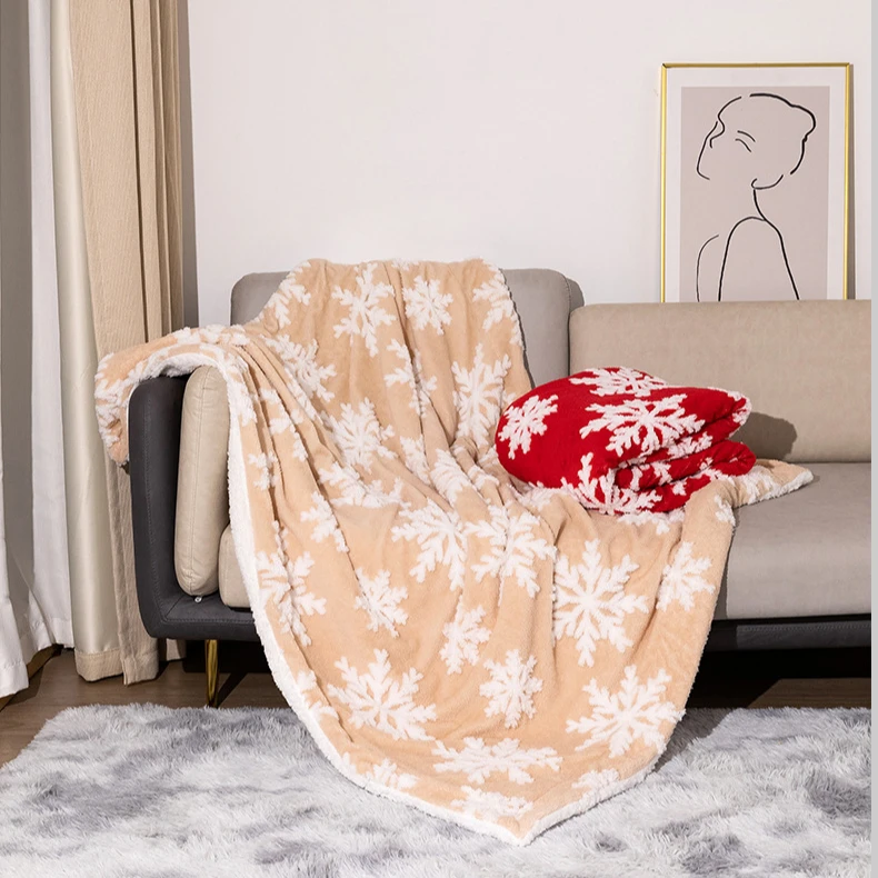 

Plush Sherpa Adult Luxury Warm Throw Blanket Reversible with Prints Machine Washable