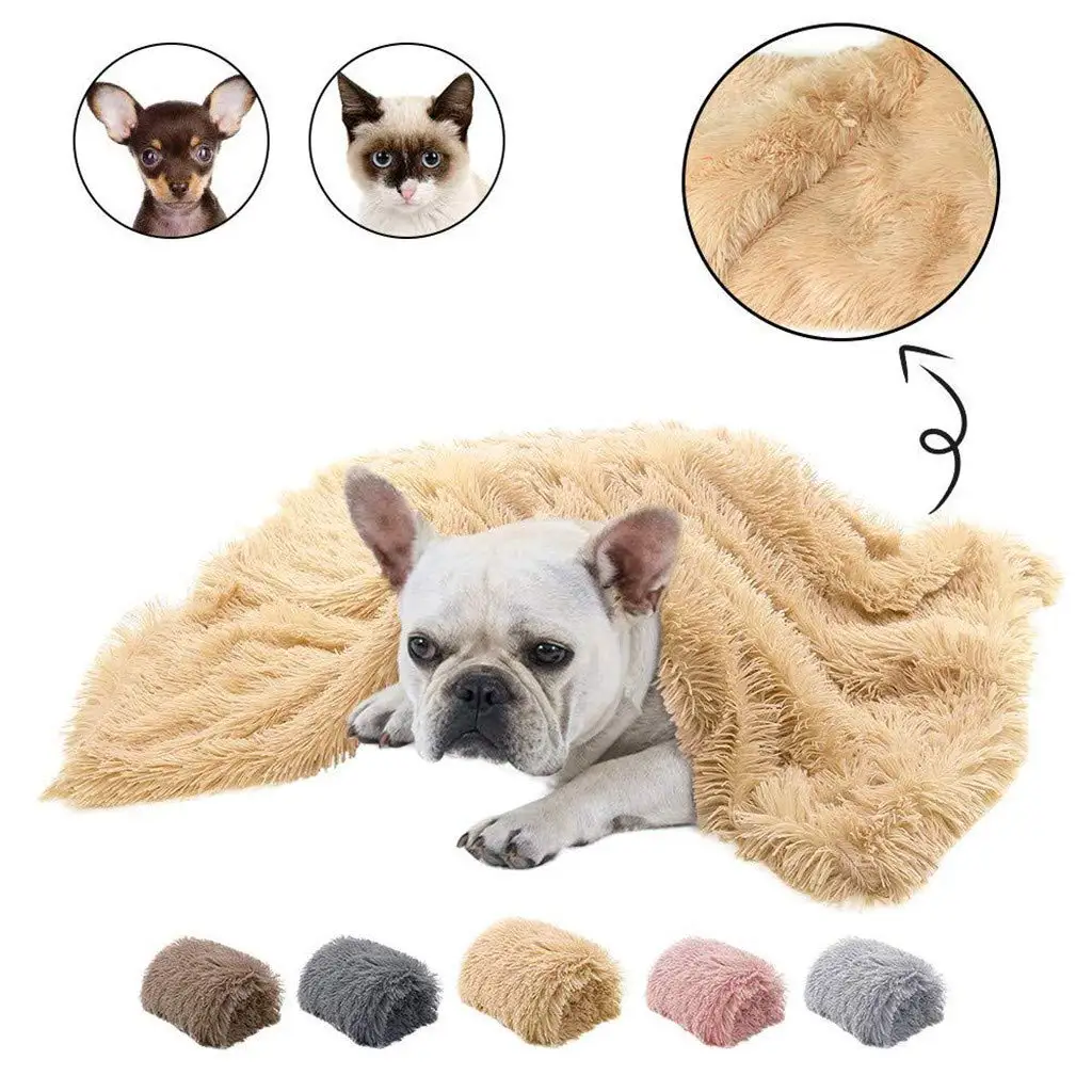 

Pet Dog Blanket Washable Pet Blanket Bed Mat Warm Sleeping Mattress Super Warm and Soft Fleece Puppy Throw Blanket, Brown,deep grey,pink,beige,grey,white