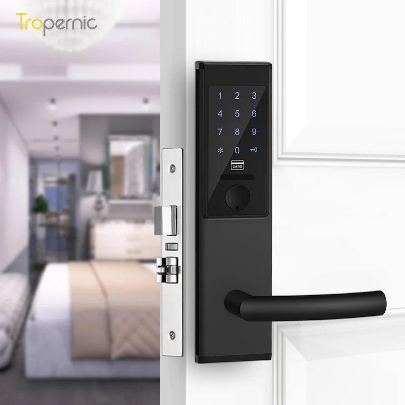 

Electronic Rfid Lock Key Card System Security Keyless Bedroom Deadbolt Ttlock App Smart Lock Door