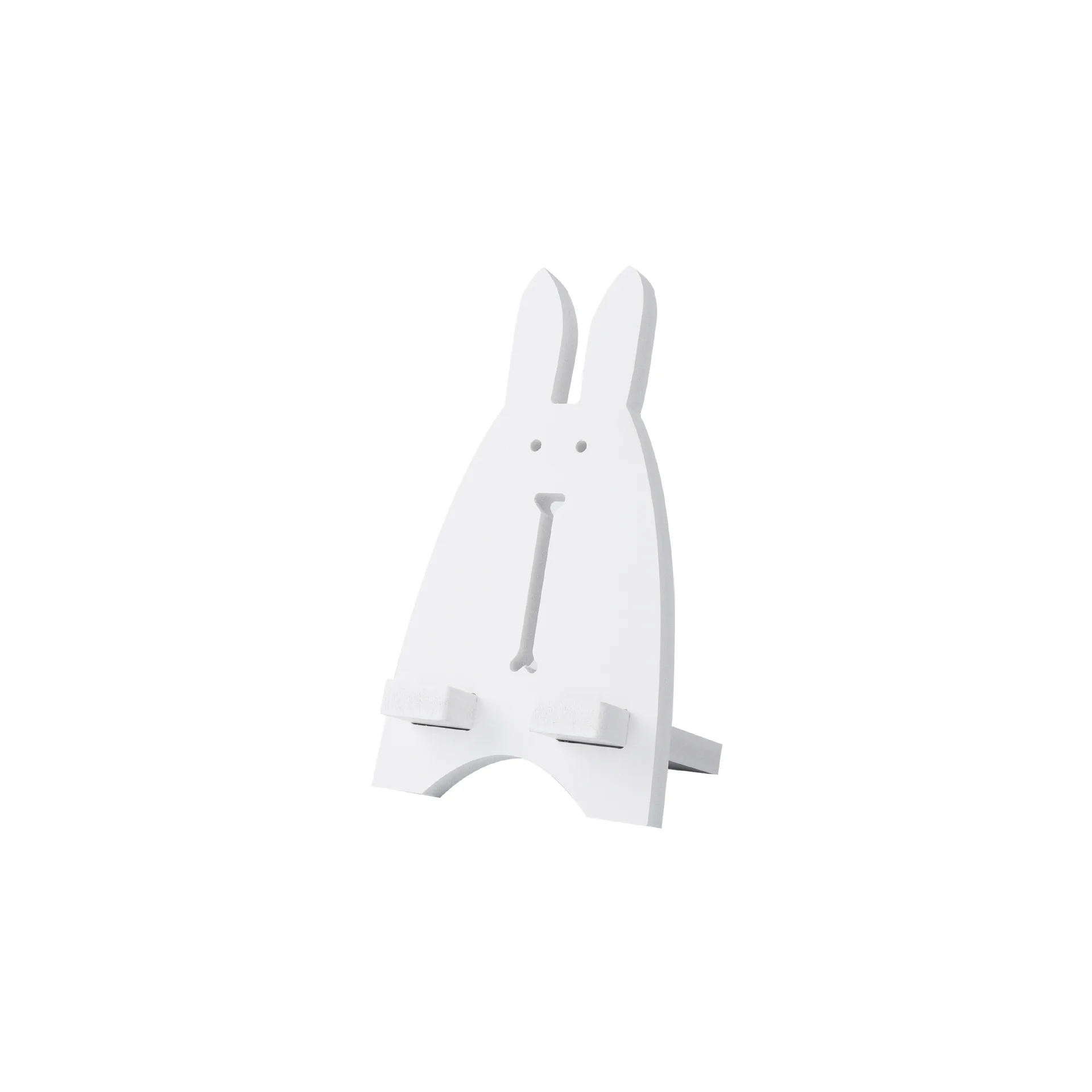 

Cute Lovely Cartoon Cheap Wooden Phone Stand Bunny Shape Mobile Phone Holder, White