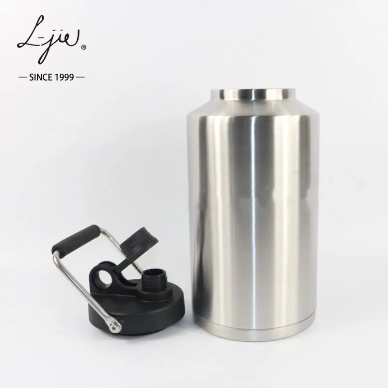 

One Gallon Custom Thermal Flask Vacuum 128oz Double Wall Insulated Stainless Steel Leakproof Sports Water Bottle Wide Mouth