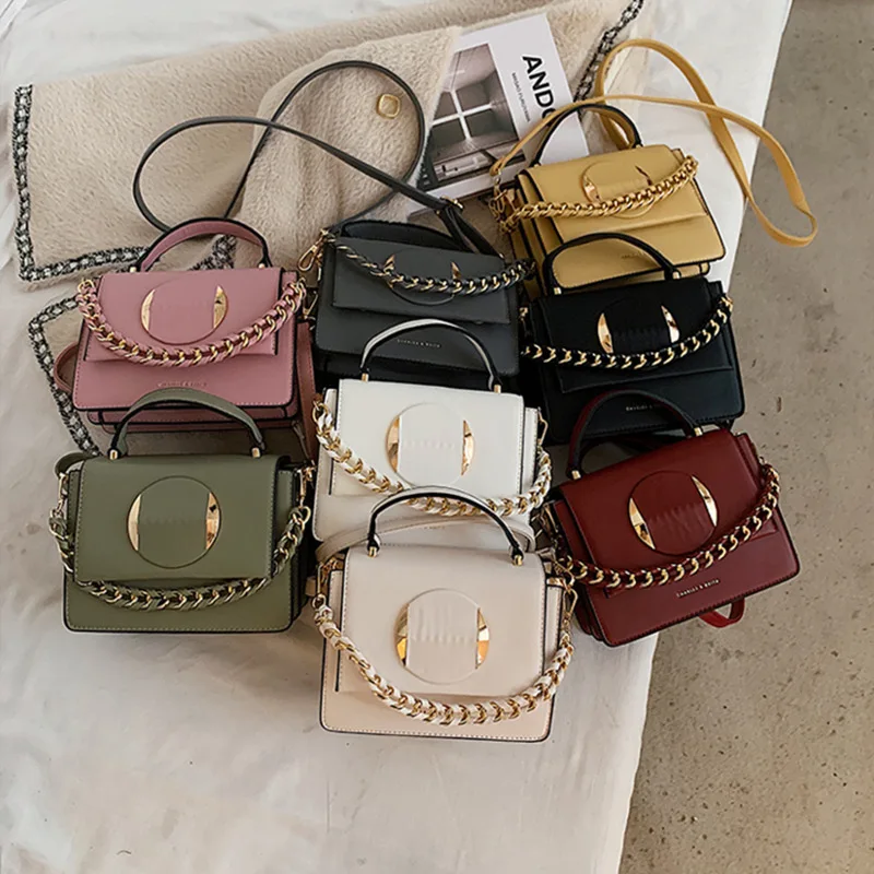 

Handbags Messenger Shoulder Bag Fashion Lock Small Square Bag Chain
