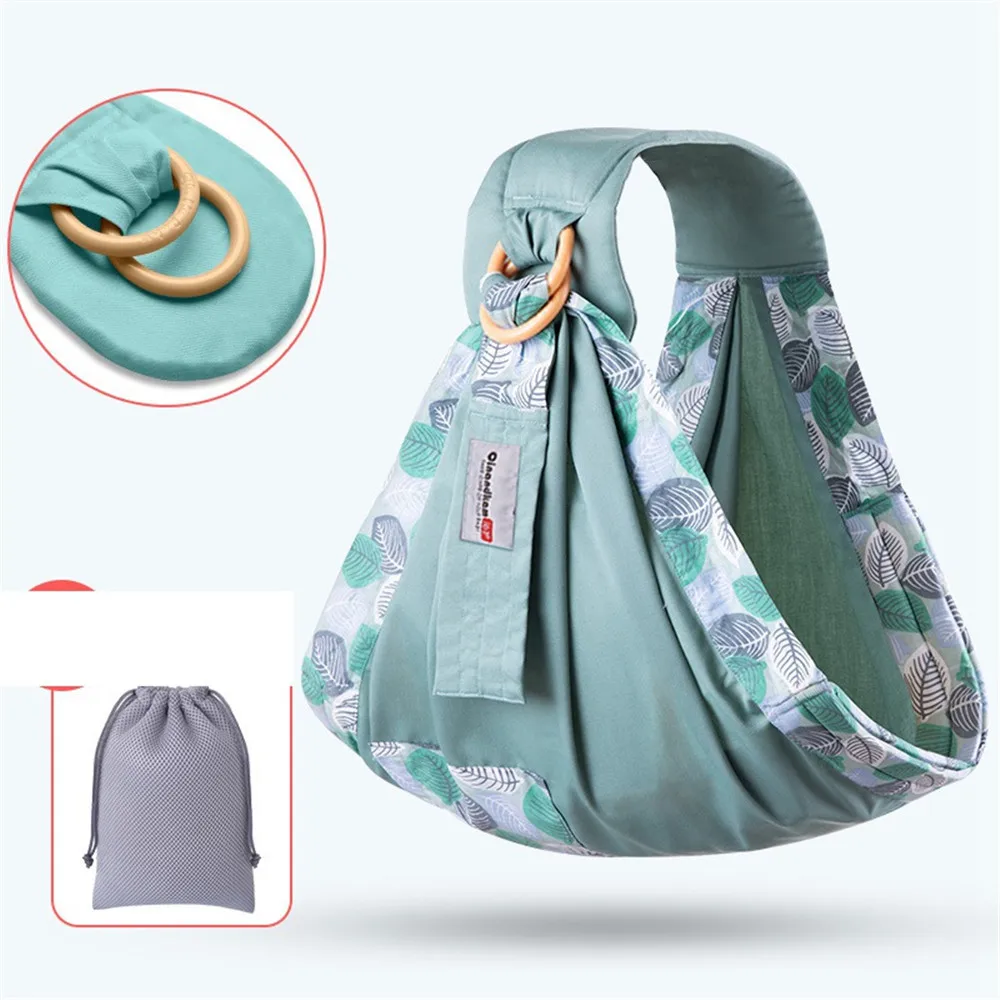 

High Quality 100% Organic Cotton Soft Girls Boys Warp Carrier Baby Supportive Wrap Slings Safety Breathable Baby Sling