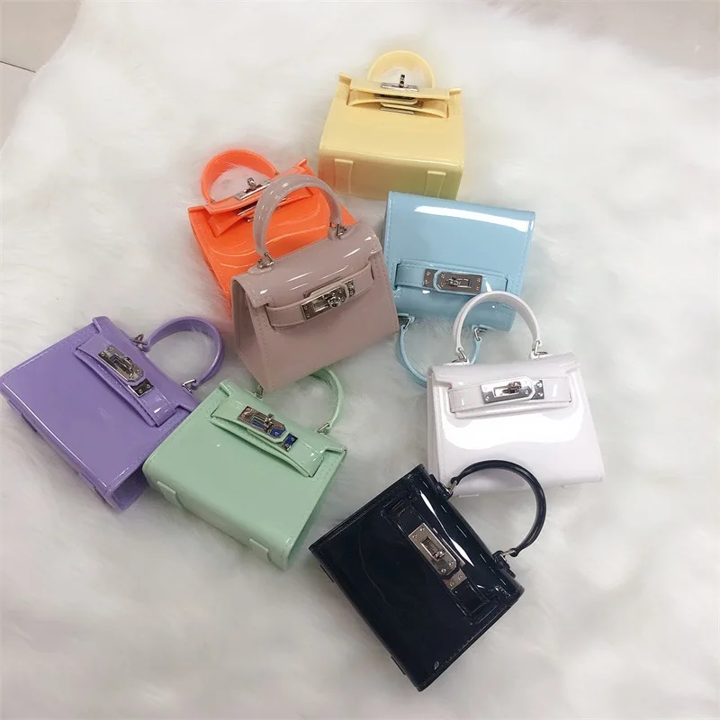 

Factory Wholesale Jelly Bag Cute Mini Small Bag Women Handbags Girls Kids Purse, Candy colors