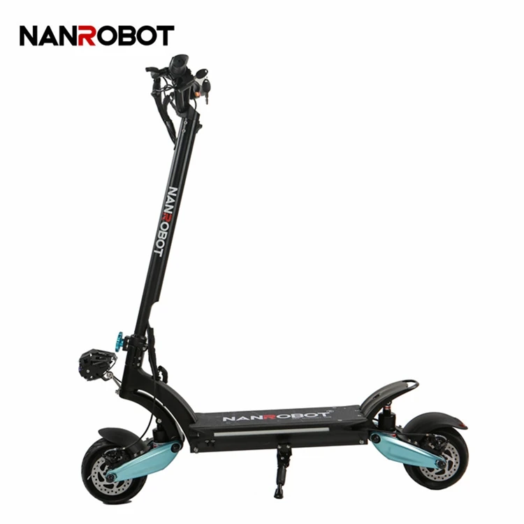 

Nanrobot 1600w High Quality 48V 2021 Lithium Cheap Best Electric Scooter With Screen, Black and blue details