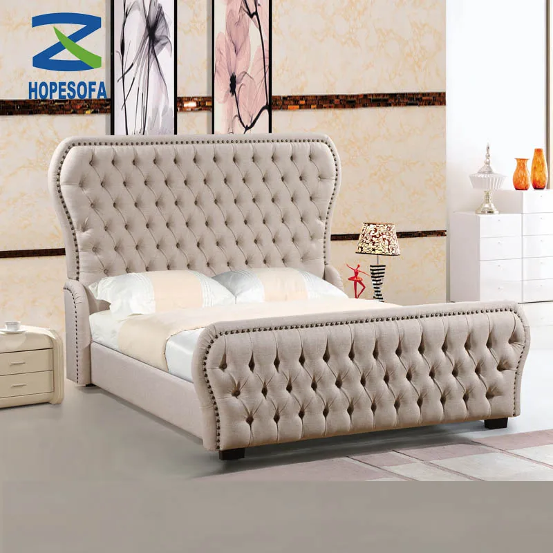 

Modern Style European bed home furniture hot selling king size bed Luxury bedroom furniture, Customer's request