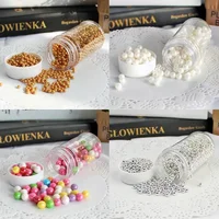 

Edible pearl cake decoration with edible sugar