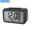 LCD digital multi alarm clock talking 3 gourp alarm 7 music table clock with calendar