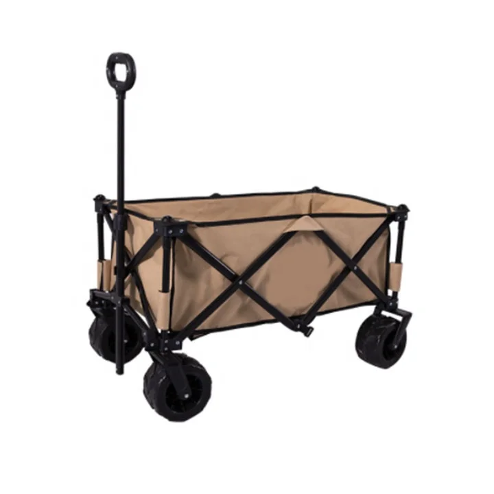 

folding outdoor camping sport utility Wagon Four-wheeled trolley cart Portable camping picnic cart