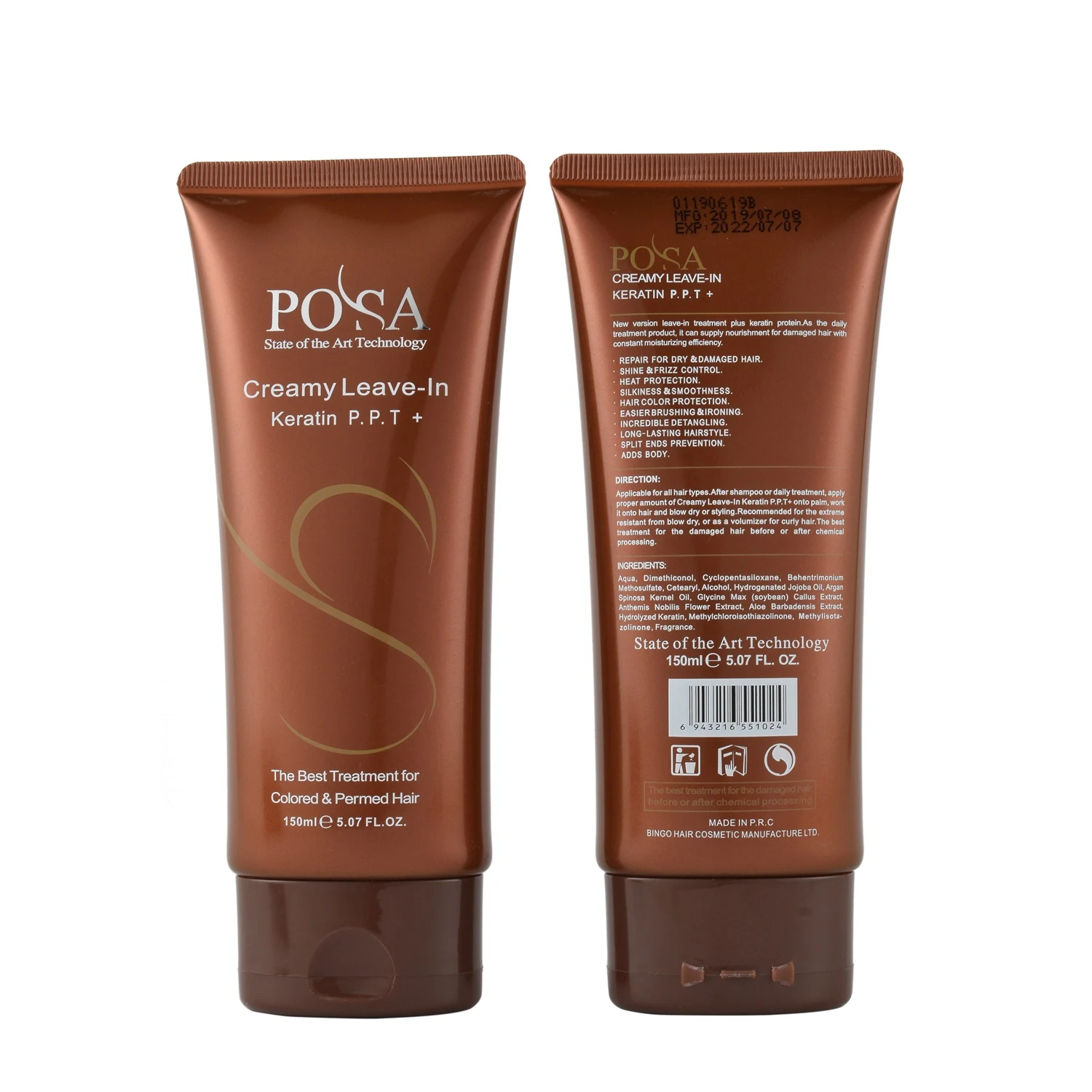 

Private Label POSA Repair Shining Smoothing P.P.T Leave In Hair Conditioner for Damaged Hair