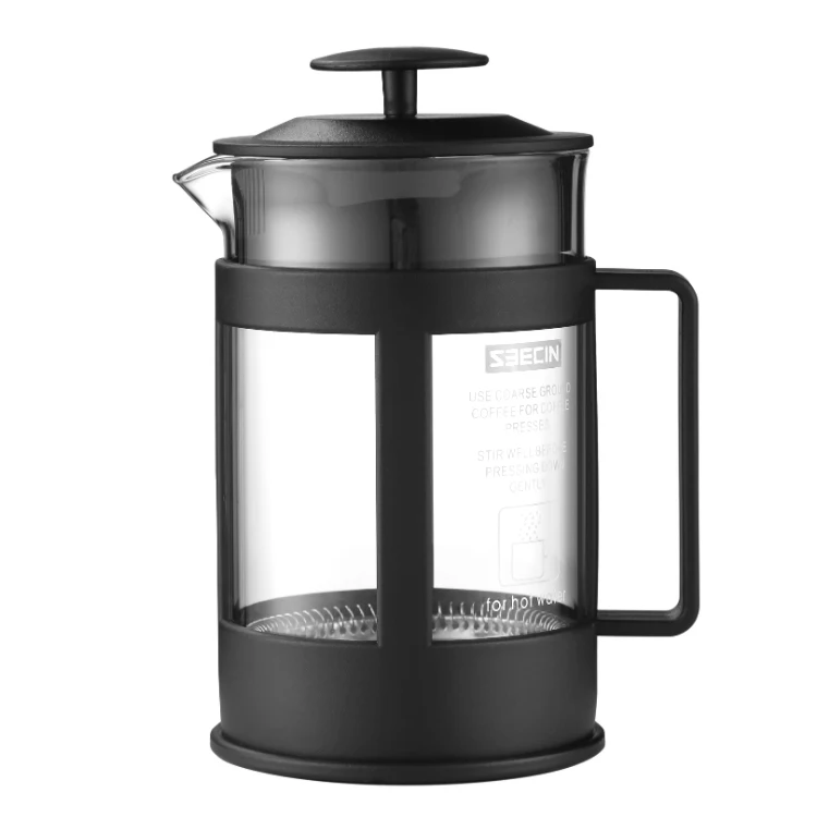 

Food Grade PP Materials High Borosilicate Glass Coffee Maker French Press