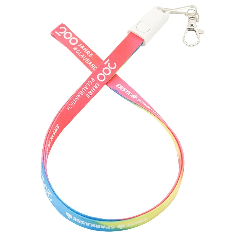 

LAIMODA Wholesale Micro Usb Charger Bracelet Phone Charging Type C Data Lanyard Chain Necklace Ruler Cable for Iphone, Red,green,costomized