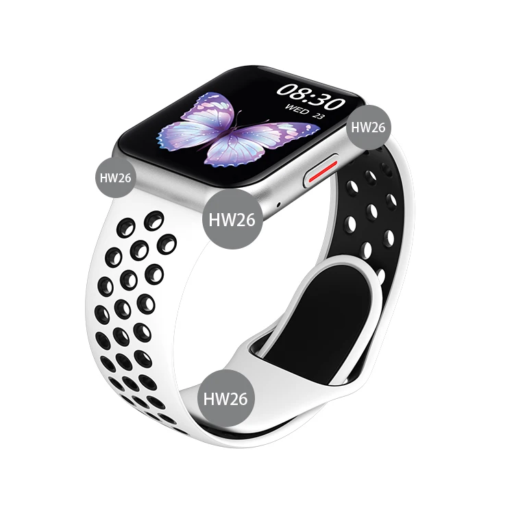 

2021 IP67 Waterproof Plus HW26 Smartwatch Fitness Wrist Bracelet HW26 Reloj Smart Watch with Answer Calling Function