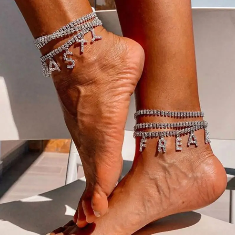 

Free Adult Toy Samples Vintage String Cubic Zirconia Anklet, Photo