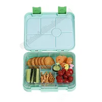 

Custom gift Leak Proof Meal Prep School Kids 6 Compartments Bento-Style Lunch Box