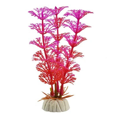

P612 Fish home restaurant Tank Artificial flowers Decorations Aquarium Plastic Water Plant, Colors