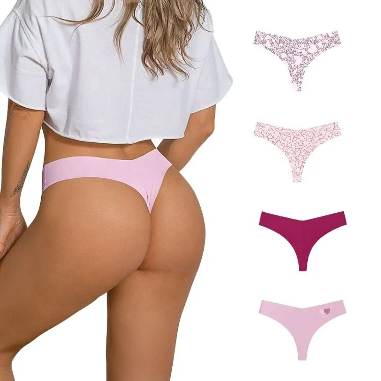 

Pink women panties OEM custom seamless dirty panties women sexy pink underwear korean sexy women in panties T Back thongs, Black/pink/light pink/pink leopard print