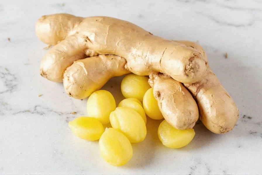 Ginger root stored in mason jars with different preservation methods