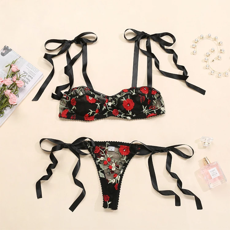 Mdn 149 15 New Arrival Fashion Soft Embroidery Underwear High Class