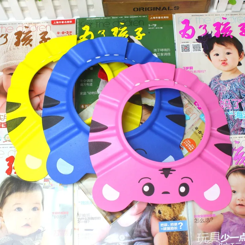 

Shampoo Bath Waterproof cartoon Cap Baby Shower Cap Child