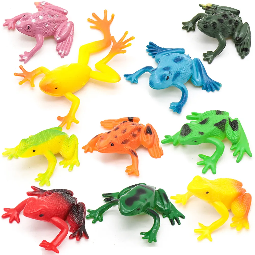 热销pvc玩具动物便宜儿童塑料青蛙玩具