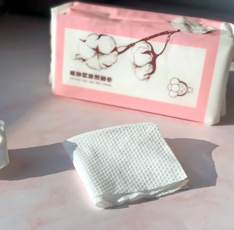 
pure cotton face wipe disposable cleaning face tissue disposable face towel 