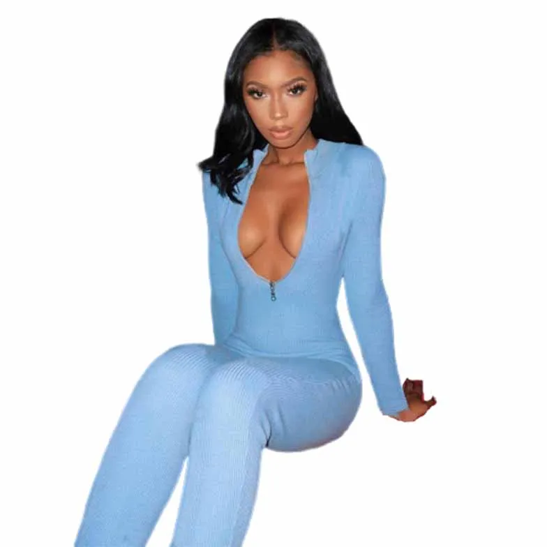 2020 New Fashion Long Sleeve Women Yoga Jumpsuit