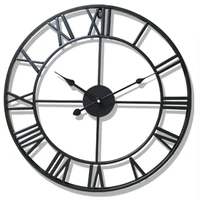 

Nordic style wall clocks simple design iron retro clock for home decorative