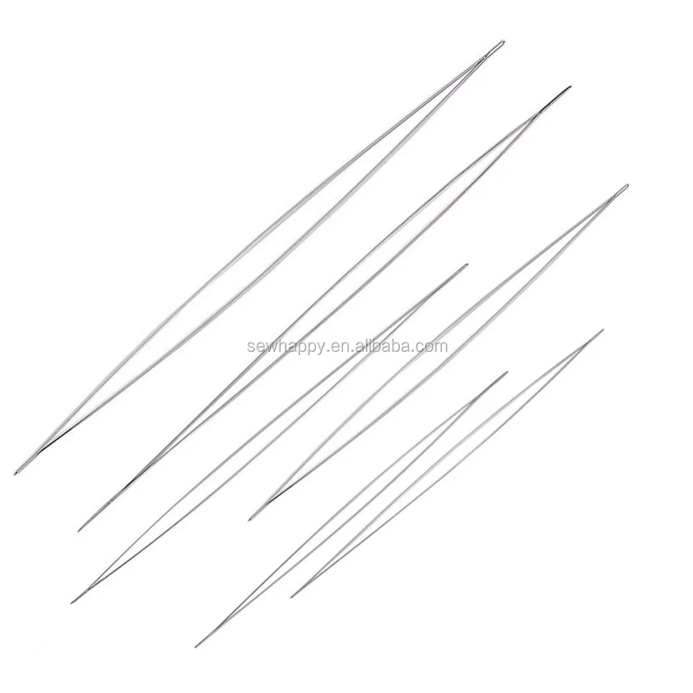 5Pcs Metal Beading Needles 0.4/0.5/0.6/0.7mm Big Eye Needles for Bracelets 5Pcs Metal Beading Needles 0.4/0.5/0.6/0.7mm Big Eye Needles for Bracelets