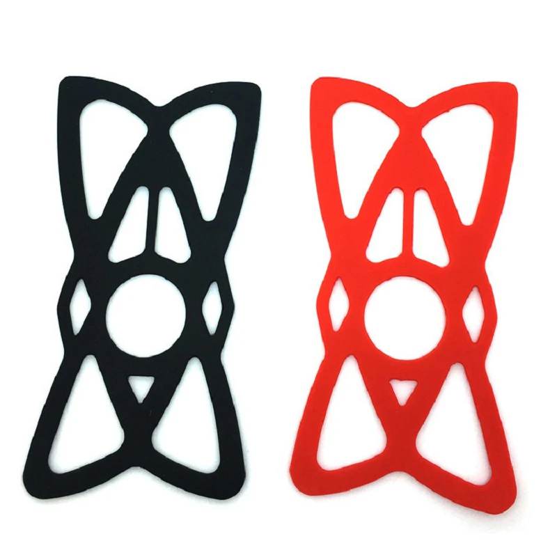 

Anti-Slip Silicone bands Motorcycle/Bike/Bicycle Handlebar Cradle Mount Holder secure Clip Mobile Phone Bracket, Balck red