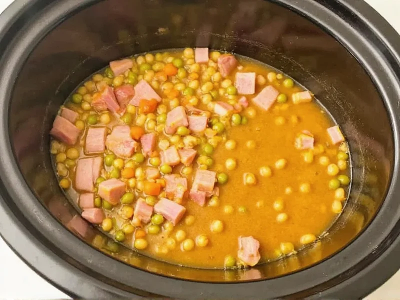 Erbsensuppe mit Schinken im Slow Cooker: Perfektes Rezept