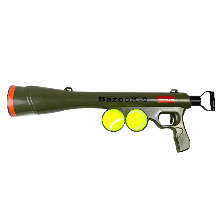 

Hot sale New design ABS pet dog training toy tennis ball Launcher Gun