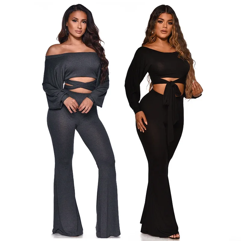 

To Wear Before and After Two Pieces Suits 2020 AutumnTwo Piece Set Pants Wide legs Pants 2 Piece Set
