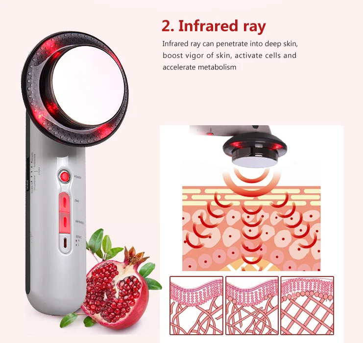 
OEM Amazon Mini EMS Body Slimming Massager Weight Loss Anti Cellulite Fat Burner Galvanic Infrared ultrasound cavitation machine 