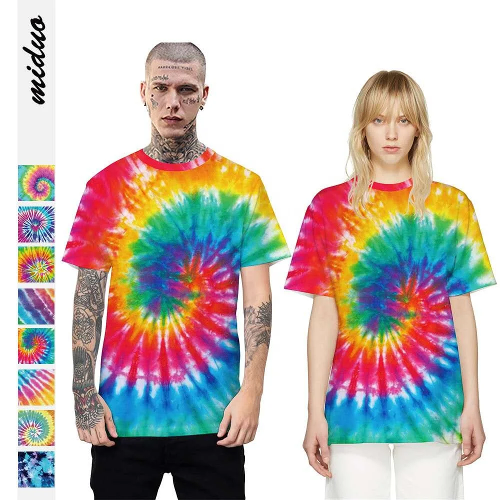 

Wholesale custom tie-dye design Loose Oversize Fashion Tie-Dye T-Shirt
